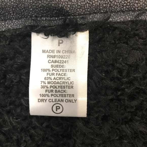 Faux Suede Faux Fur Vest by “Velvet” - Picture 6 of 10